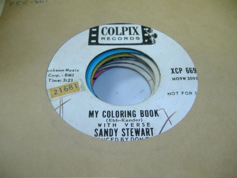 Sandy Stewart My Coloring Book Records, LPs, Vinyl and CDs MusicStack